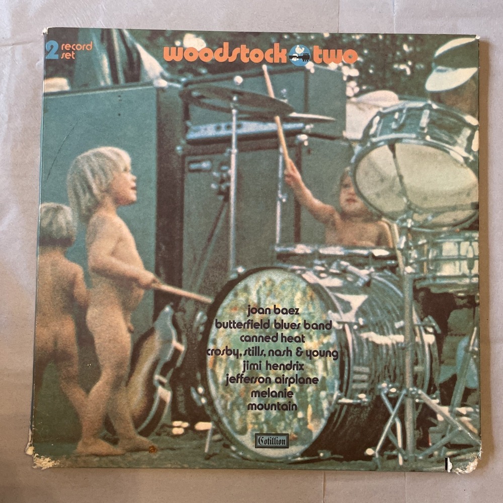 Woodstock Two - 12" Vinyl Double LP‎ Record Album - Cotillion SD 2-400 VG+